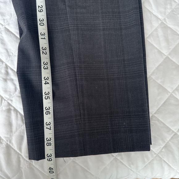 J Crew charcoal grey glen plaid Ludlow suit in Italian stretch wool blend - Picture 8 of 9